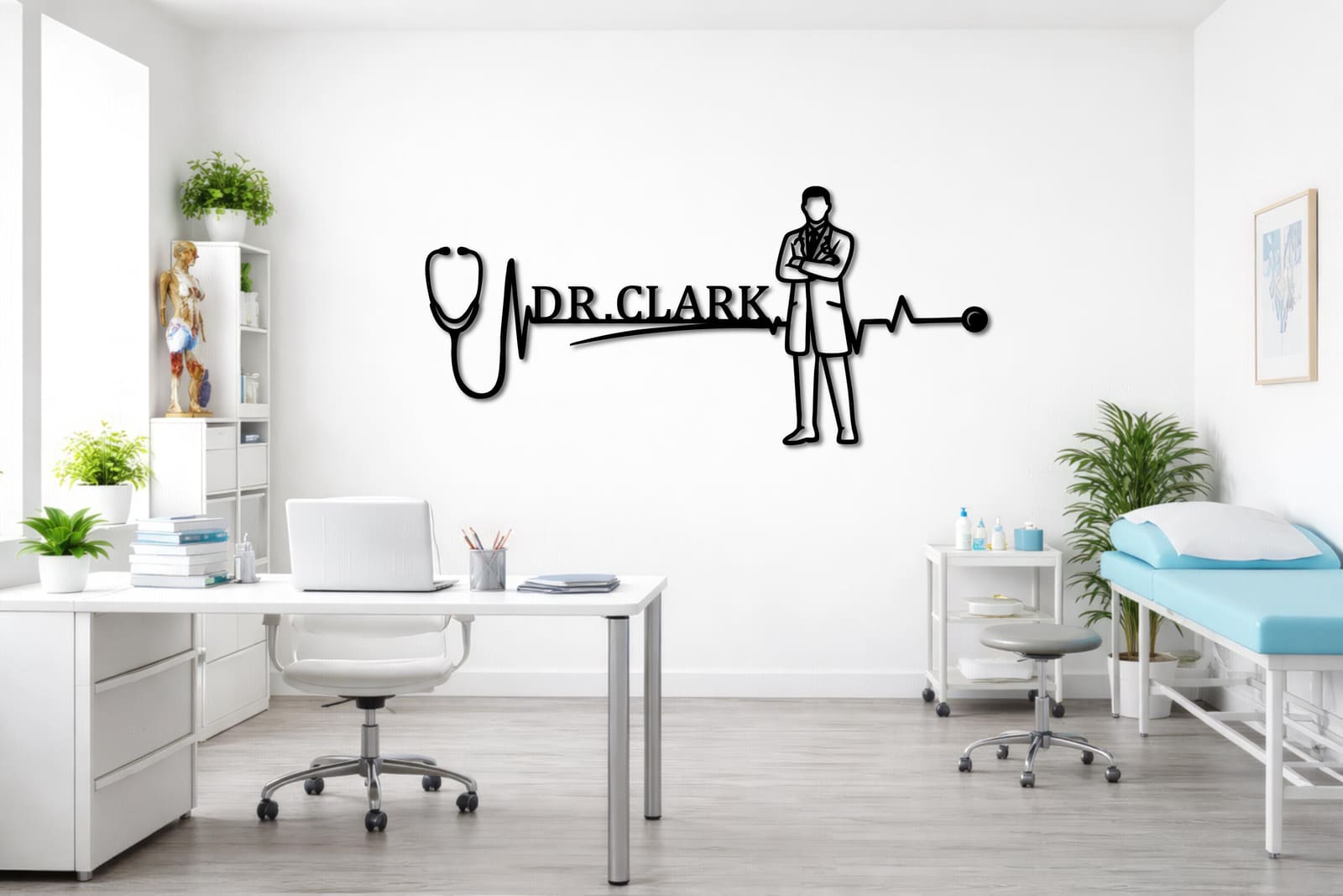 Art Mural Metalik – Mjeku · Modeli 2 – punim artizanal çeliku nga AR-TI Atelier – foto 4