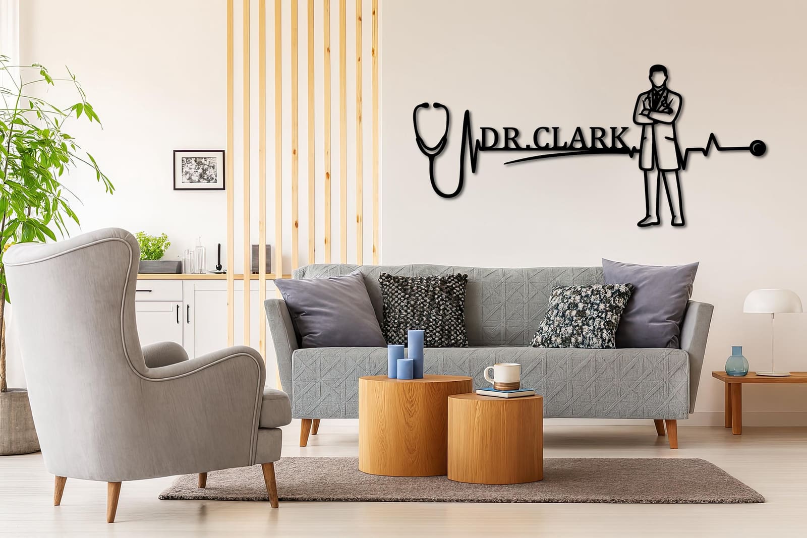Art Mural Metalik – Mjeku · Modeli 2 – punim artizanal çeliku nga AR-TI Atelier – foto 7