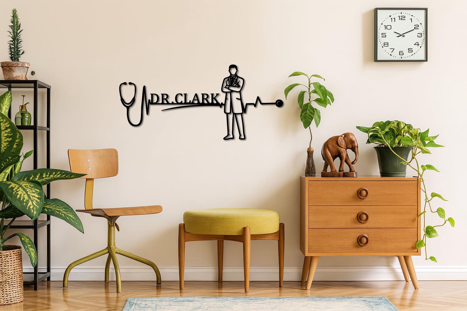 Art Mural Metalik – Mjeku · Modeli 2 – punim artizanal çeliku nga AR-TI Atelier – foto 8