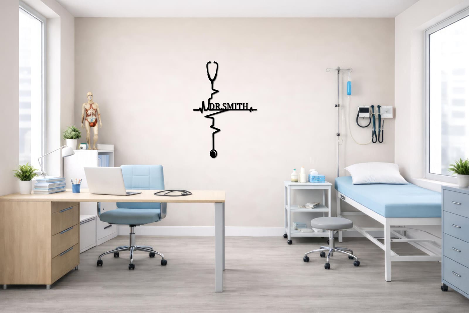 Art Mural Metalik – Mjeku – punim artizanal çeliku nga AR-TI Atelier – foto 2