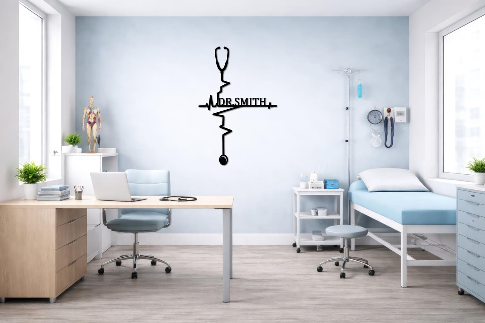 Art Mural Metalik – Mjeku – punim artizanal çeliku nga AR-TI Atelier – foto 4