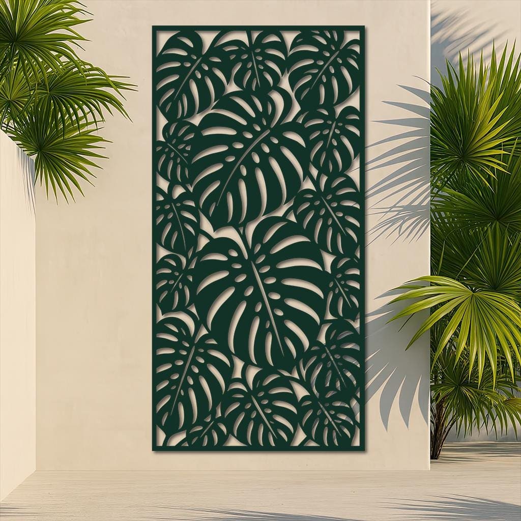 Art Mural Metalik – Monstera – punim artizanal çeliku nga AR-TI Atelier – foto 4