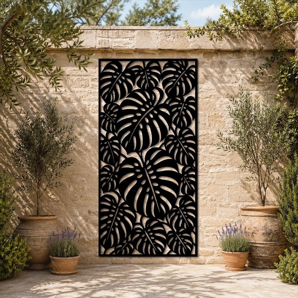 Art Mural Metalik – Monstera – punim artizanal çeliku nga AR-TI Atelier – foto 7
