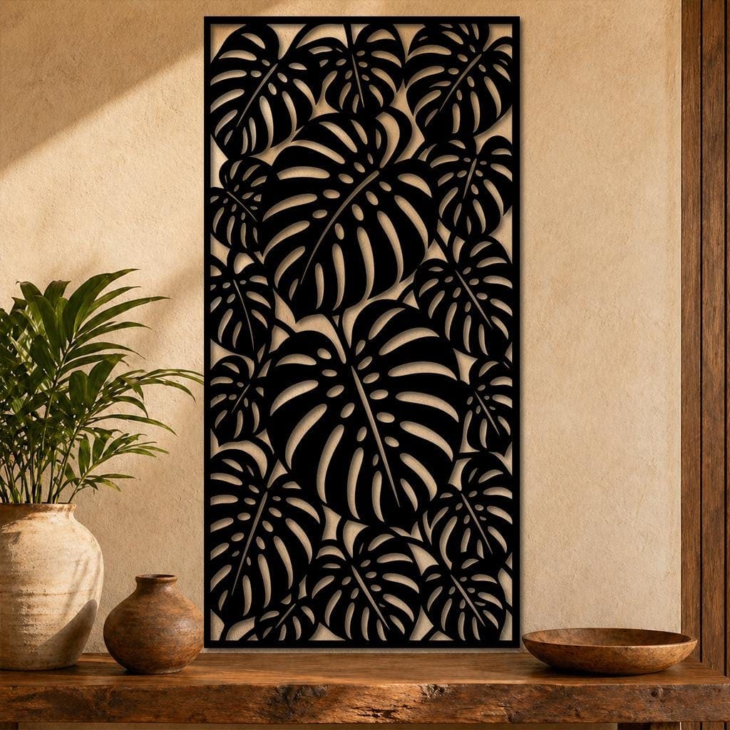 Art Mural Metalik – Monstera – punim artizanal çeliku nga AR-TI Atelier – foto 8