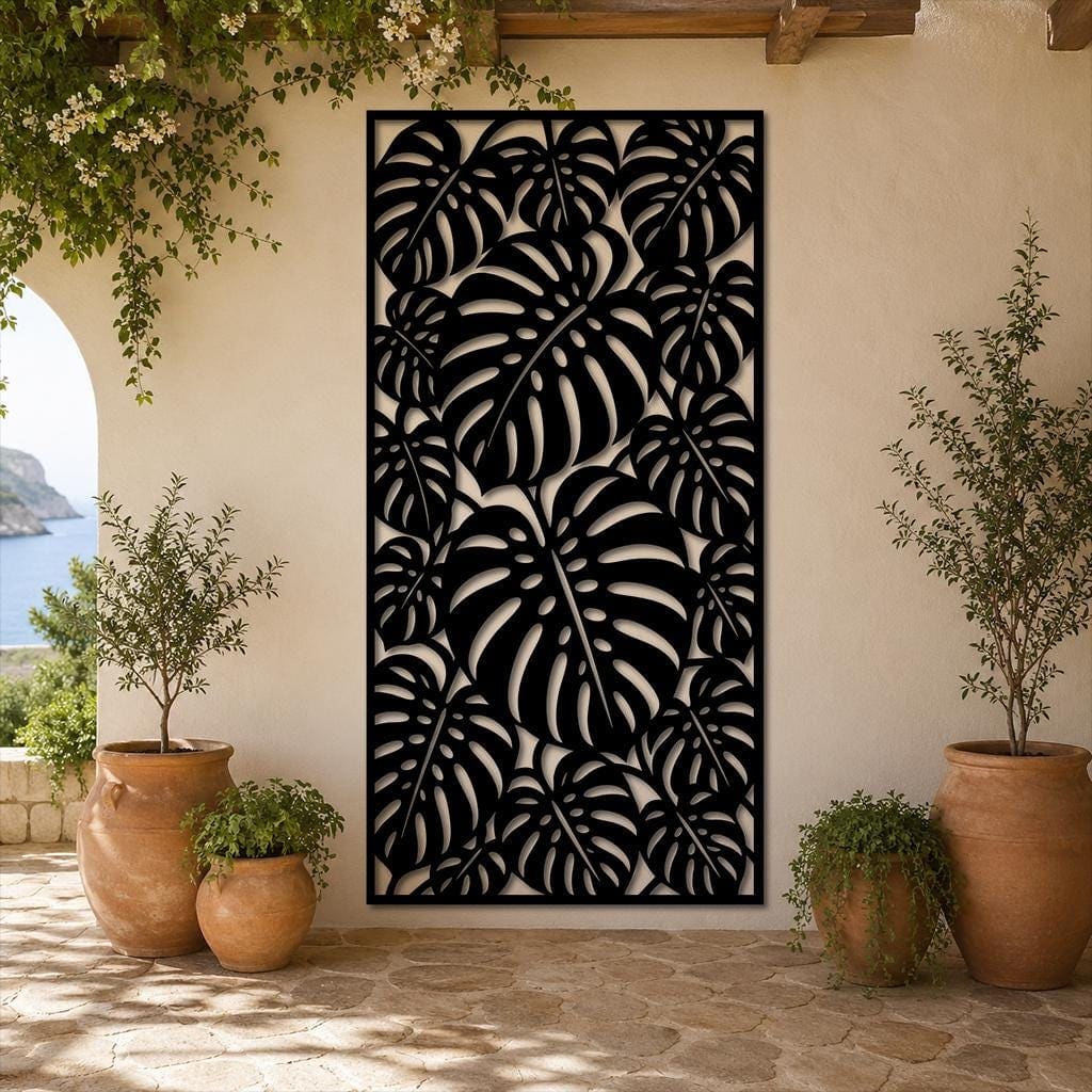 Art Mural Metalik – Monstera – punim artizanal çeliku nga AR-TI Atelier – foto 10