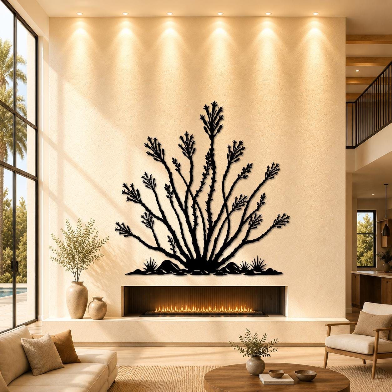 Art Mural Metalik – Ocotillo – punim artizanal çeliku nga AR-TI Atelier – foto 8