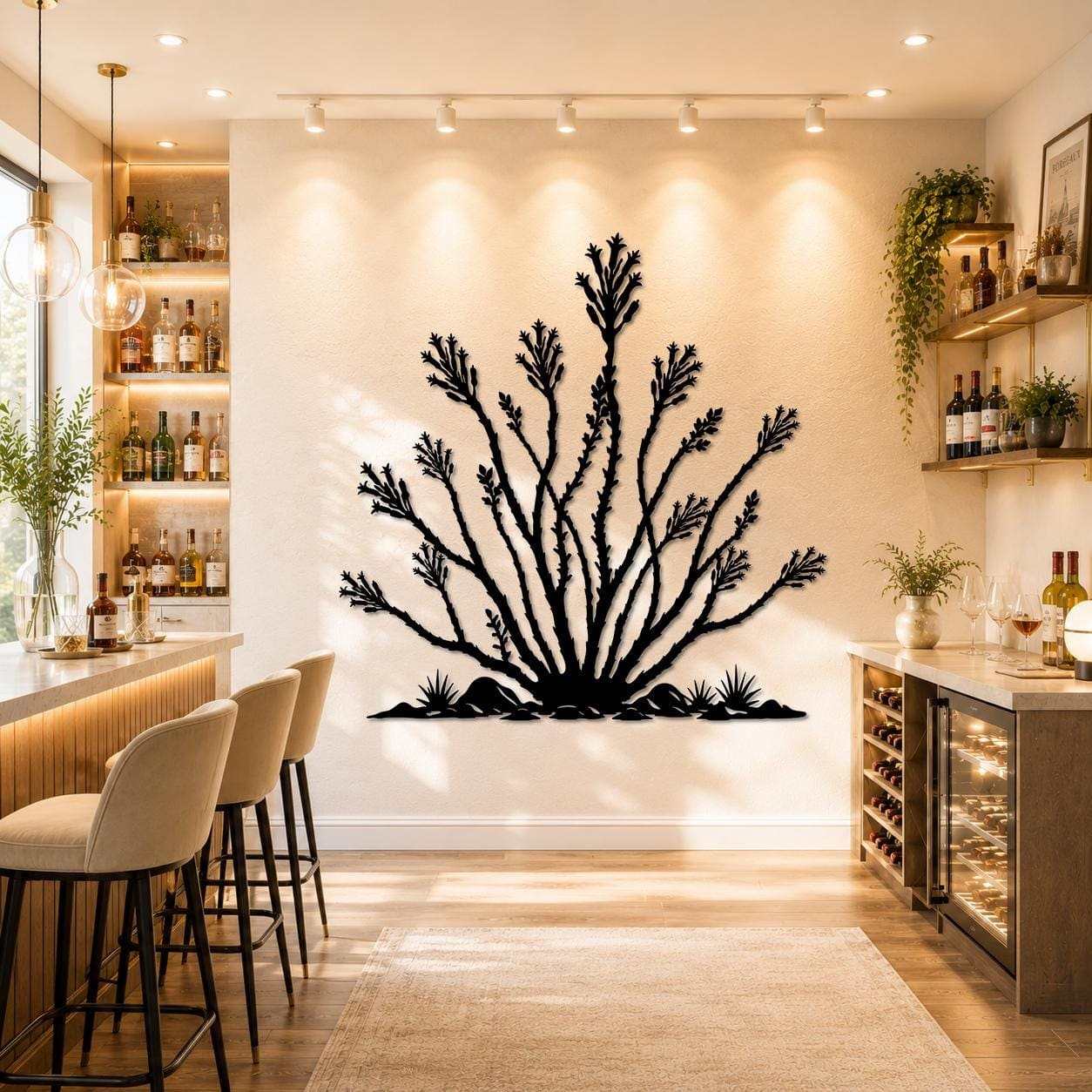 Art Mural Metalik – Ocotillo – punim artizanal çeliku nga AR-TI Atelier – foto 9