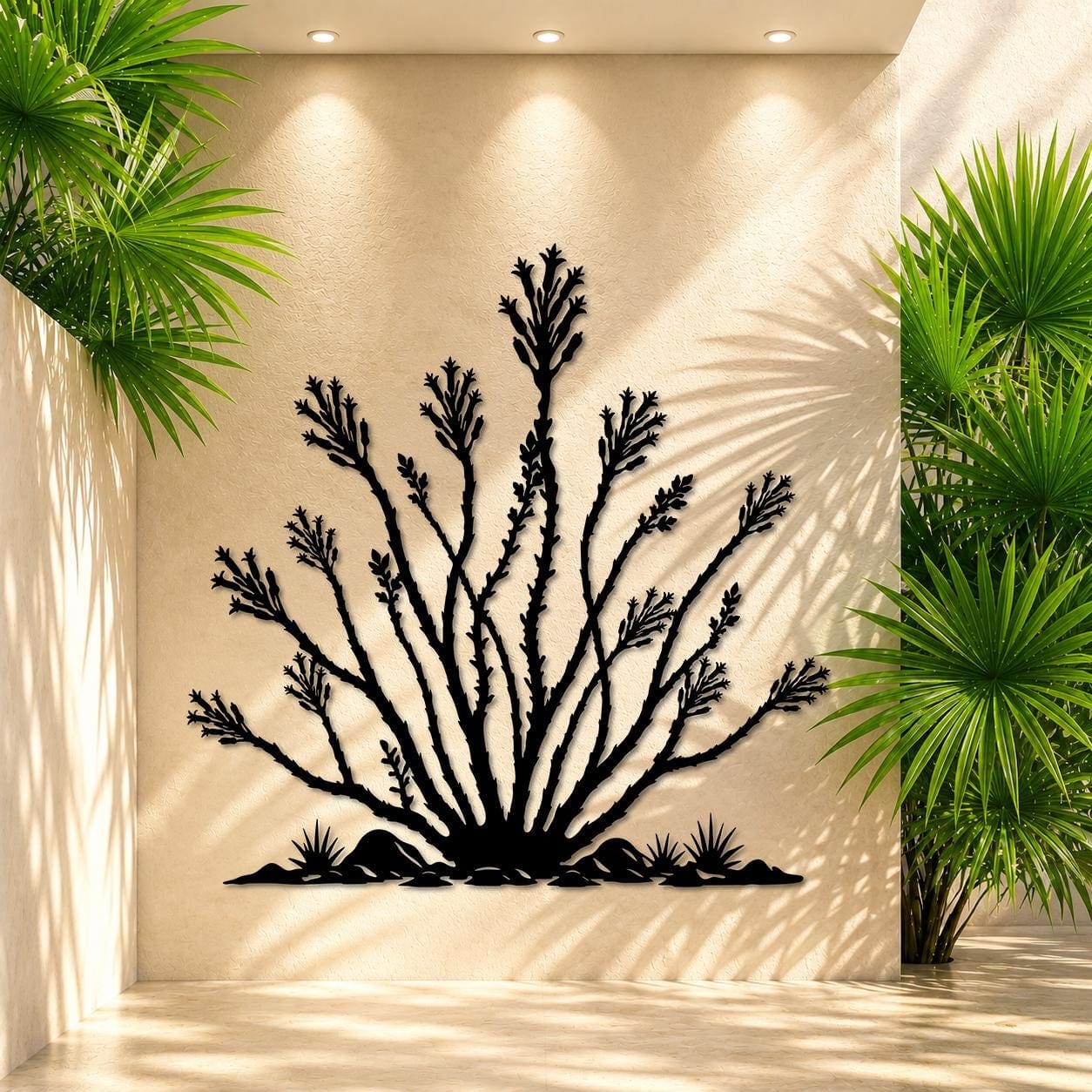 Art Mural Metalik – Ocotillo – punim artizanal çeliku nga AR-TI Atelier – foto 10