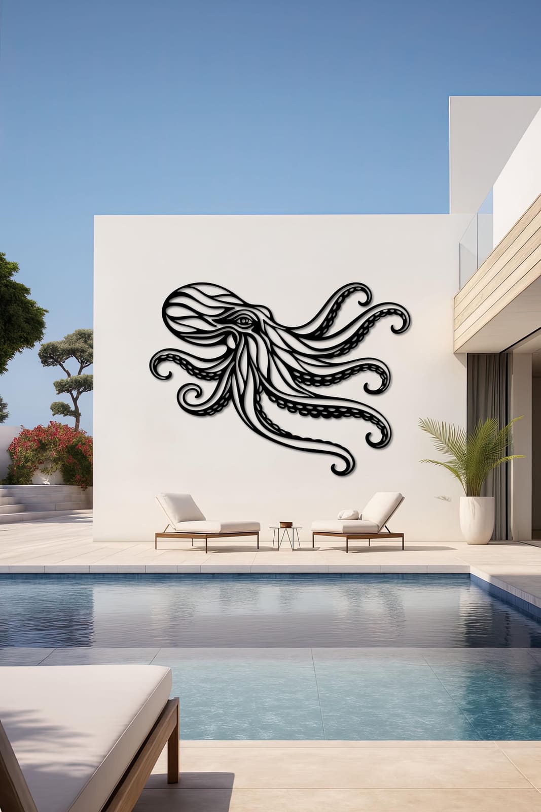 Art Mural Metalik – Oktapodi – punim artizanal çeliku nga AR-TI Atelier – foto 4