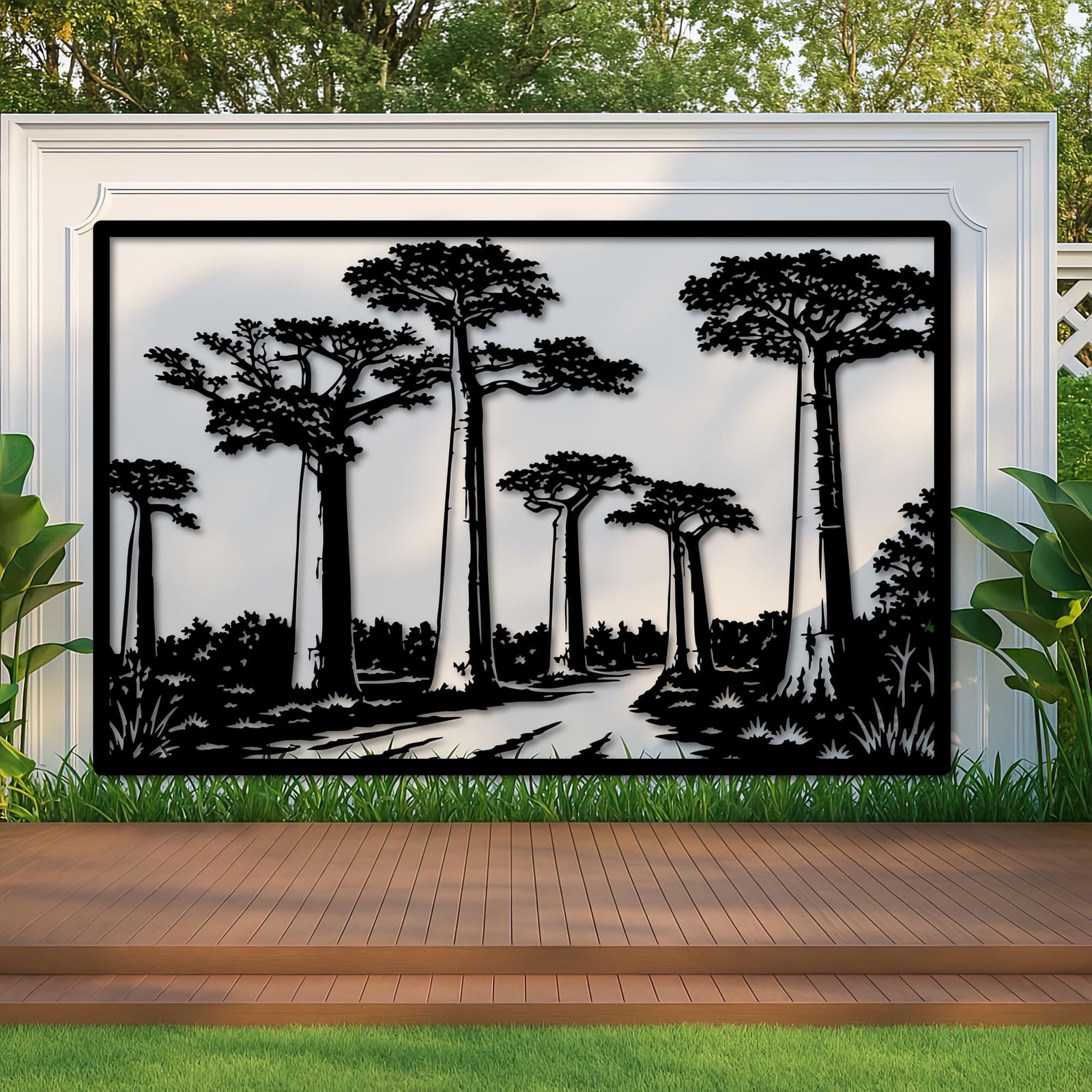 Art Mural Metalik – Pema Baobab · Modeli 2 – punim artizanal çeliku nga AR-TI Atelier – foto 1