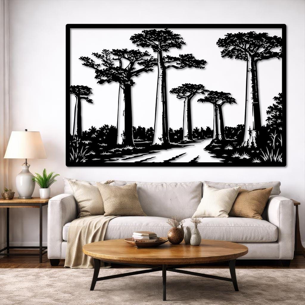 Art Mural Metalik – Pema Baobab · Modeli 2 – punim artizanal çeliku nga AR-TI Atelier – foto 4