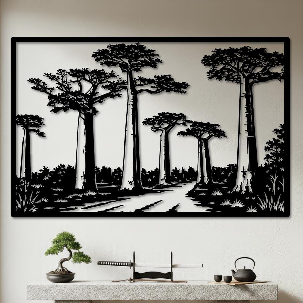 Art Mural Metalik – Pema Baobab · Modeli 2 – punim artizanal çeliku nga AR-TI Atelier – foto 5