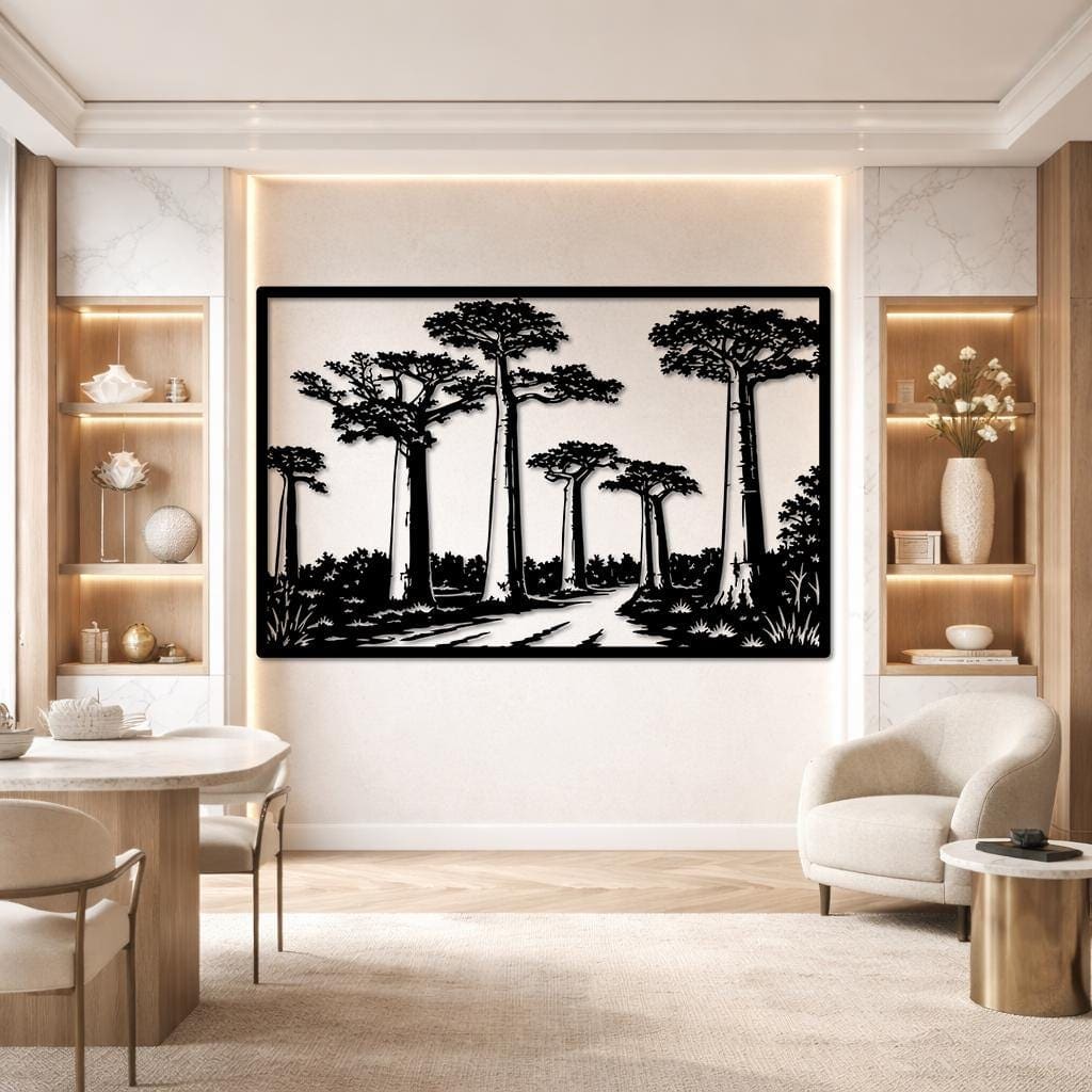 Art Mural Metalik – Pema Baobab · Modeli 2 – punim artizanal çeliku nga AR-TI Atelier – foto 8