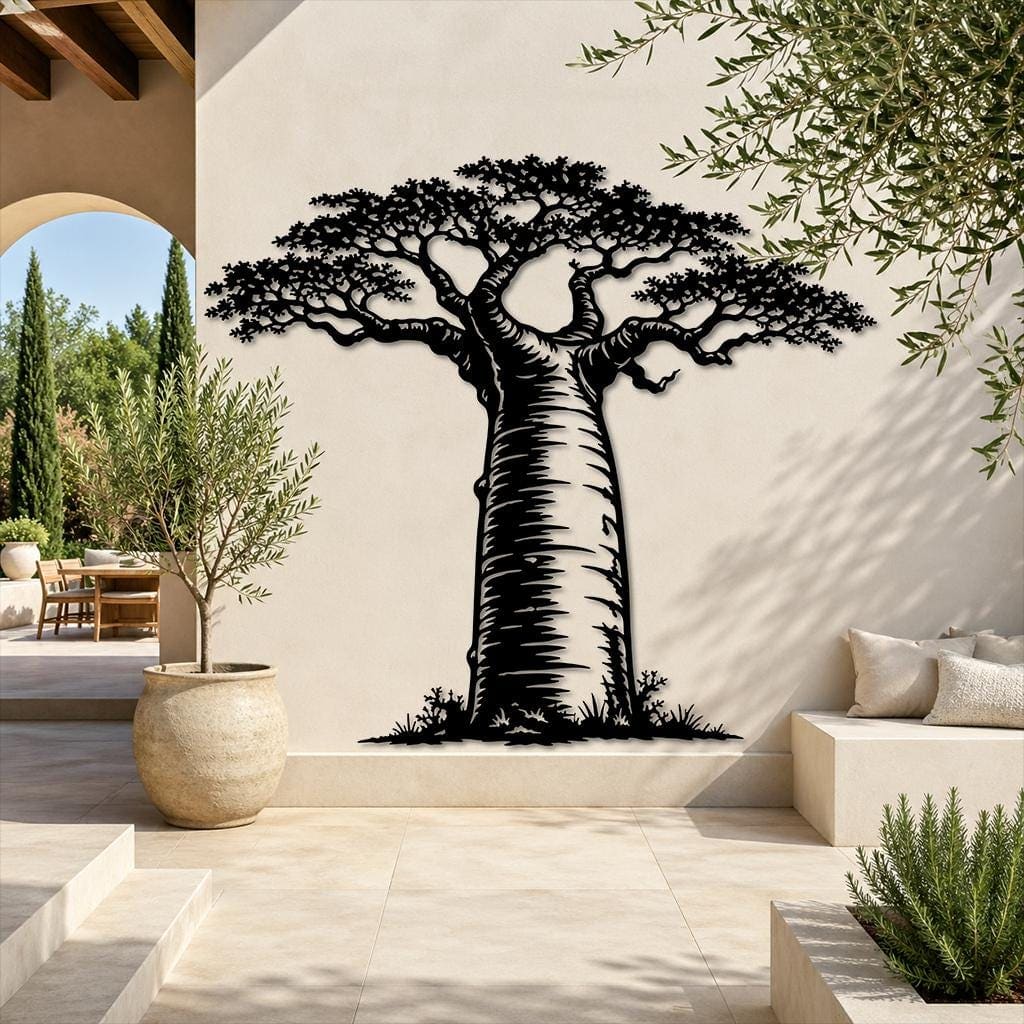 Art Mural Metalik – Pema Baobab – punim artizanal nga AR-TI Atelier