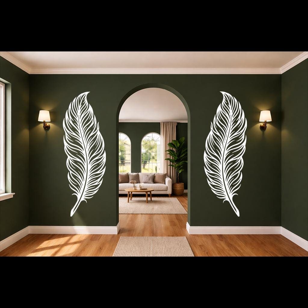 Art Mural Metalik – Pendët (Set 2 Copë) – punim artizanal nga AR-TI Atelier