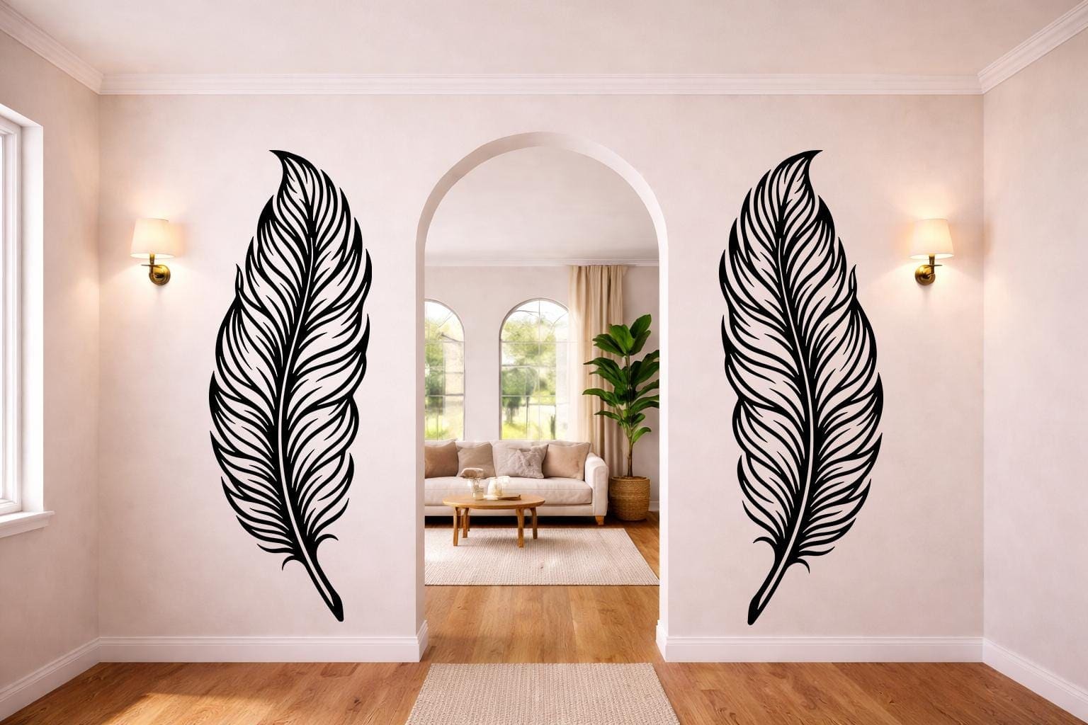 Art Mural Metalik – Pendët (Set 2 Copë) – punim artizanal çeliku nga AR-TI Atelier – foto 3