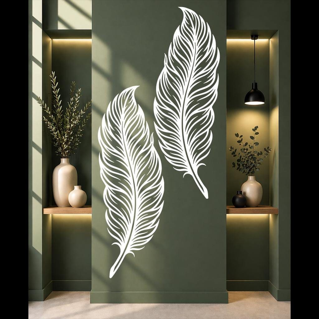 Art Mural Metalik – Pendët (Set 2 Copë) – punim artizanal çeliku nga AR-TI Atelier – foto 4