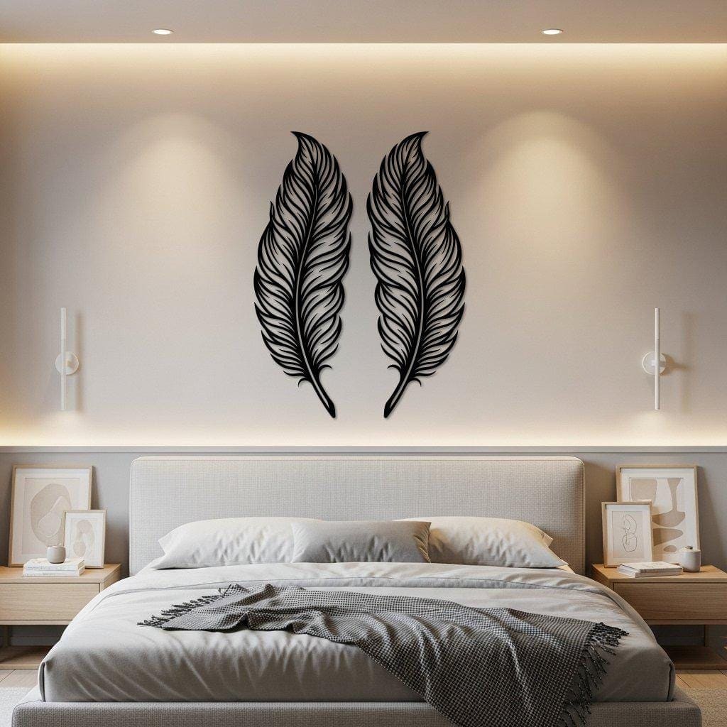 Art Mural Metalik – Pendët (Set 2 Copë) – punim artizanal çeliku nga AR-TI Atelier – foto 7