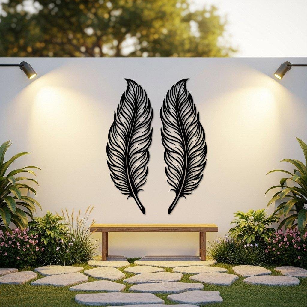 Art Mural Metalik – Pendët (Set 2 Copë) – punim artizanal çeliku nga AR-TI Atelier – foto 9
