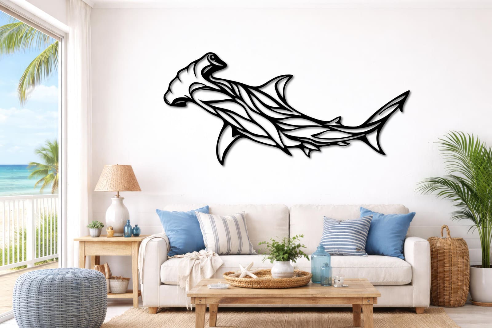 Art Mural Metalik – Peshkaqeni Çekiç – punim artizanal nga AR-TI Atelier