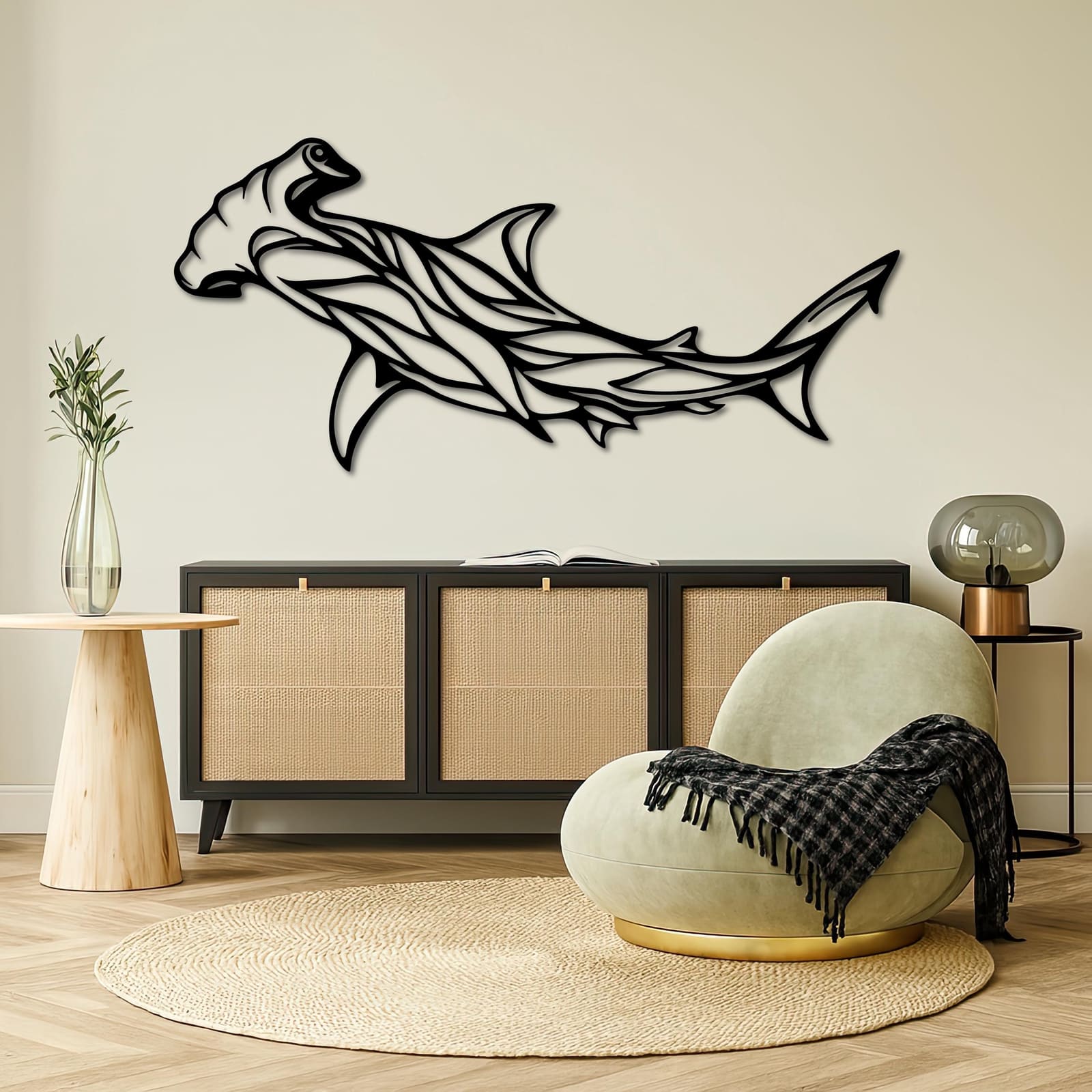 Art Mural Metalik – Peshkaqeni Çekiç – punim artizanal çeliku nga AR-TI Atelier – foto 5