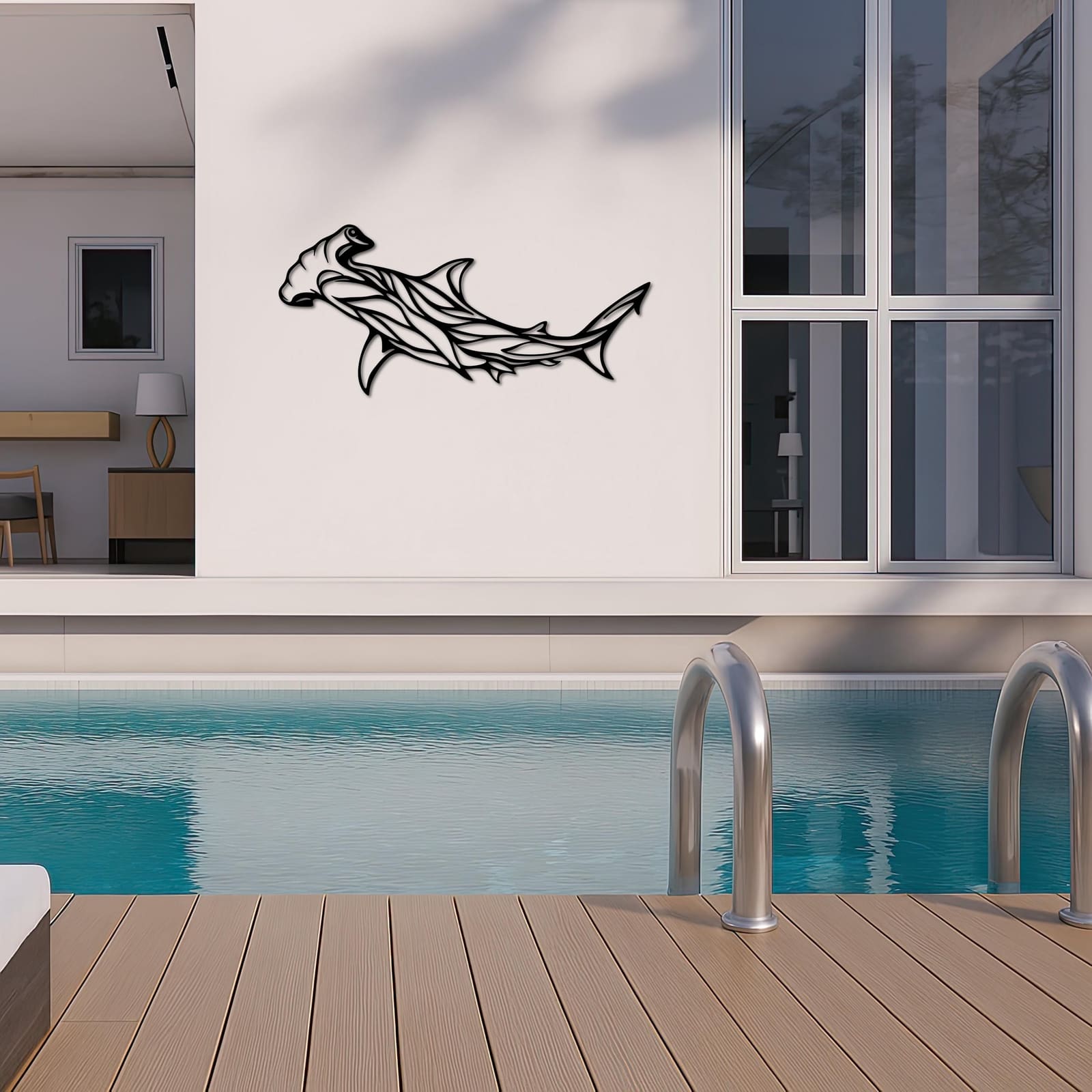 Art Mural Metalik – Peshkaqeni Çekiç – punim artizanal çeliku nga AR-TI Atelier – foto 8