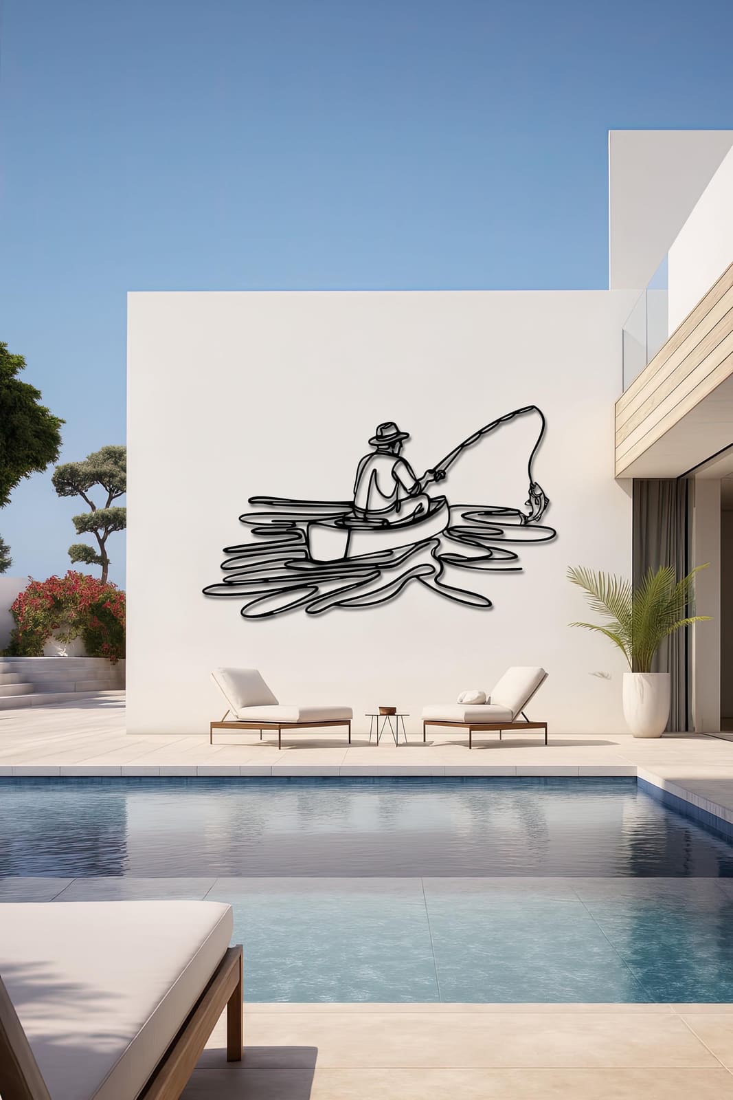 Art Mural Metalik – Peshkimi · Modeli 2 – punim artizanal çeliku nga AR-TI Atelier – foto 9