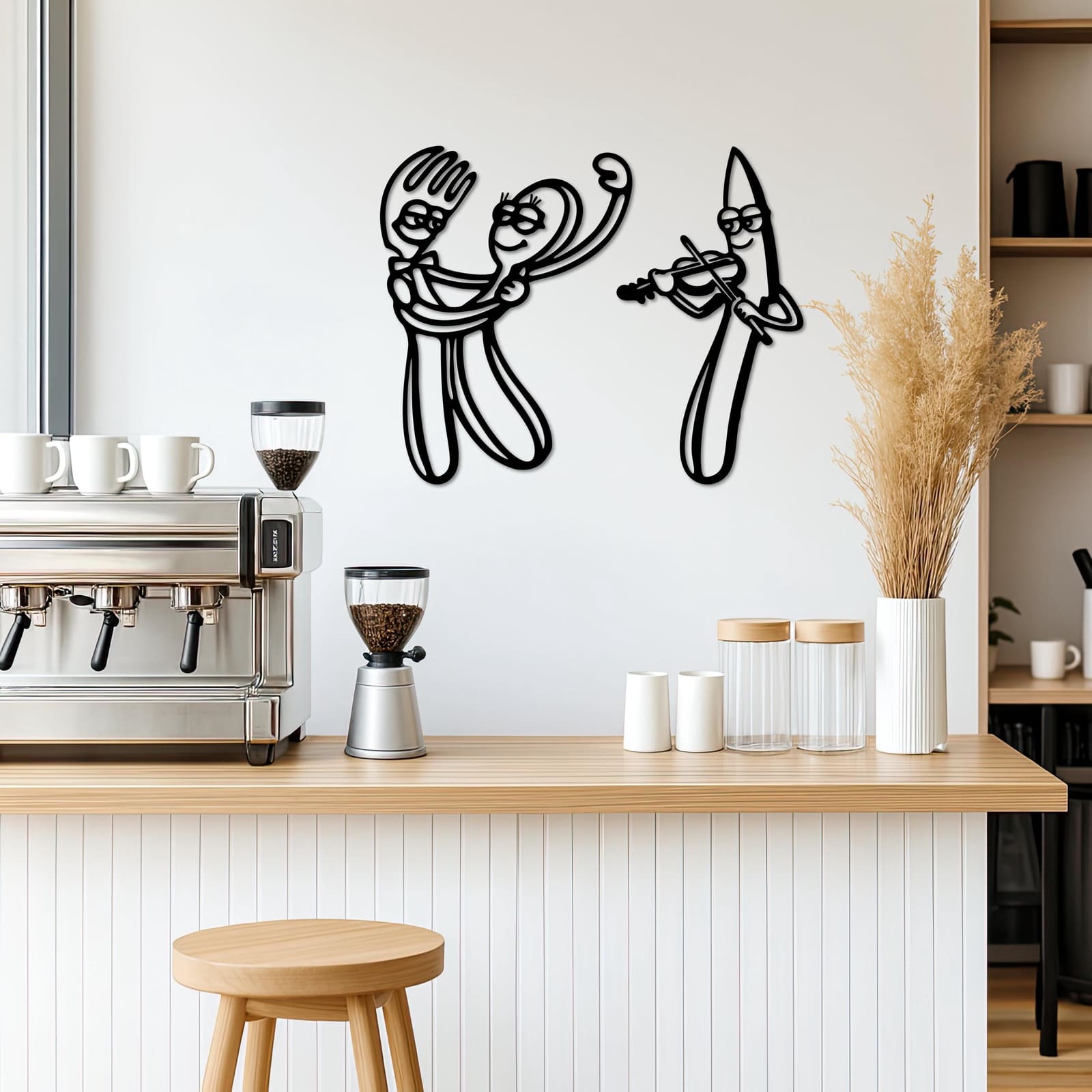 Art Mural Metalik – Piruni dhe Thika – punim artizanal çeliku nga AR-TI Atelier – foto 2