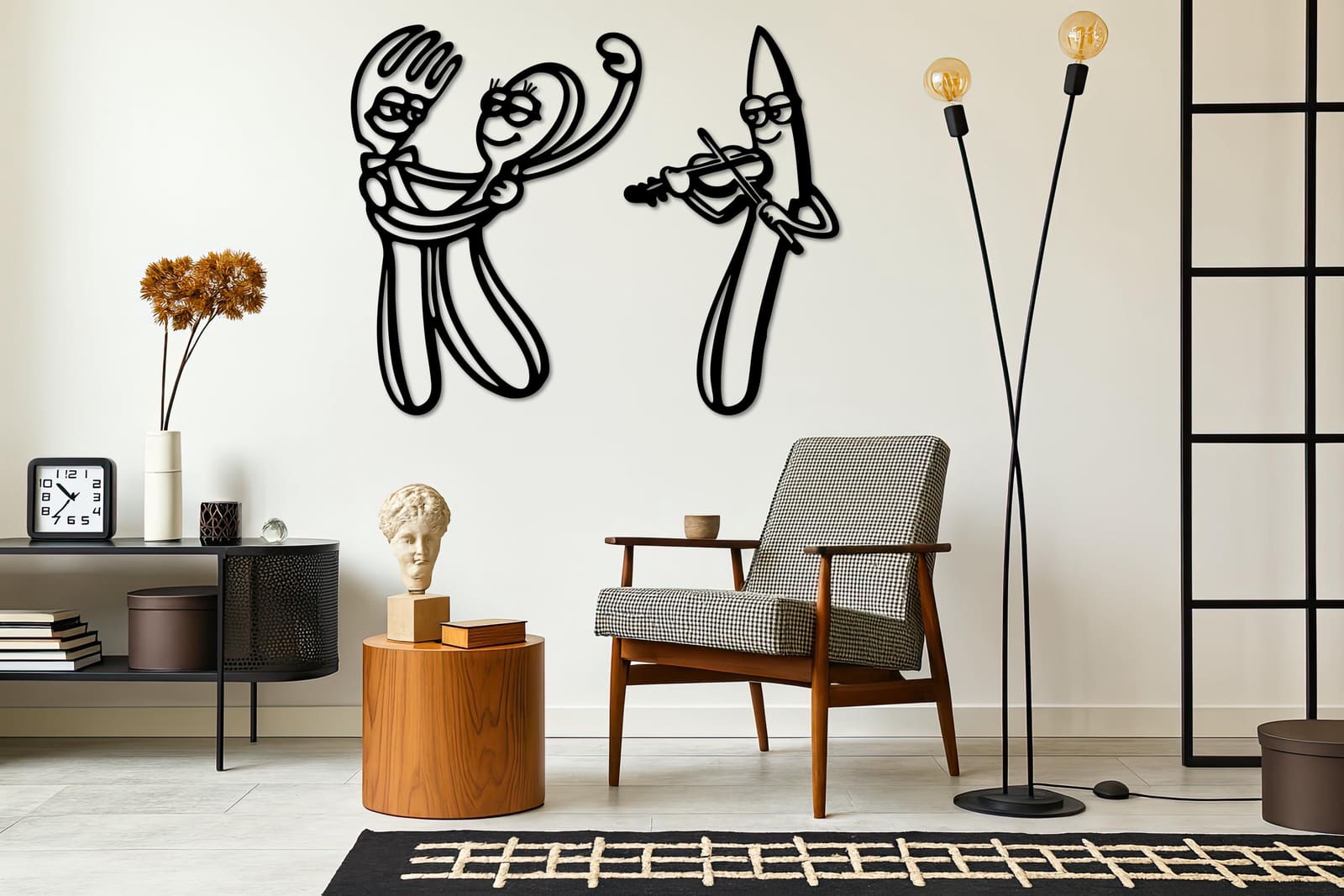 Art Mural Metalik – Piruni dhe Thika – punim artizanal çeliku nga AR-TI Atelier – foto 8