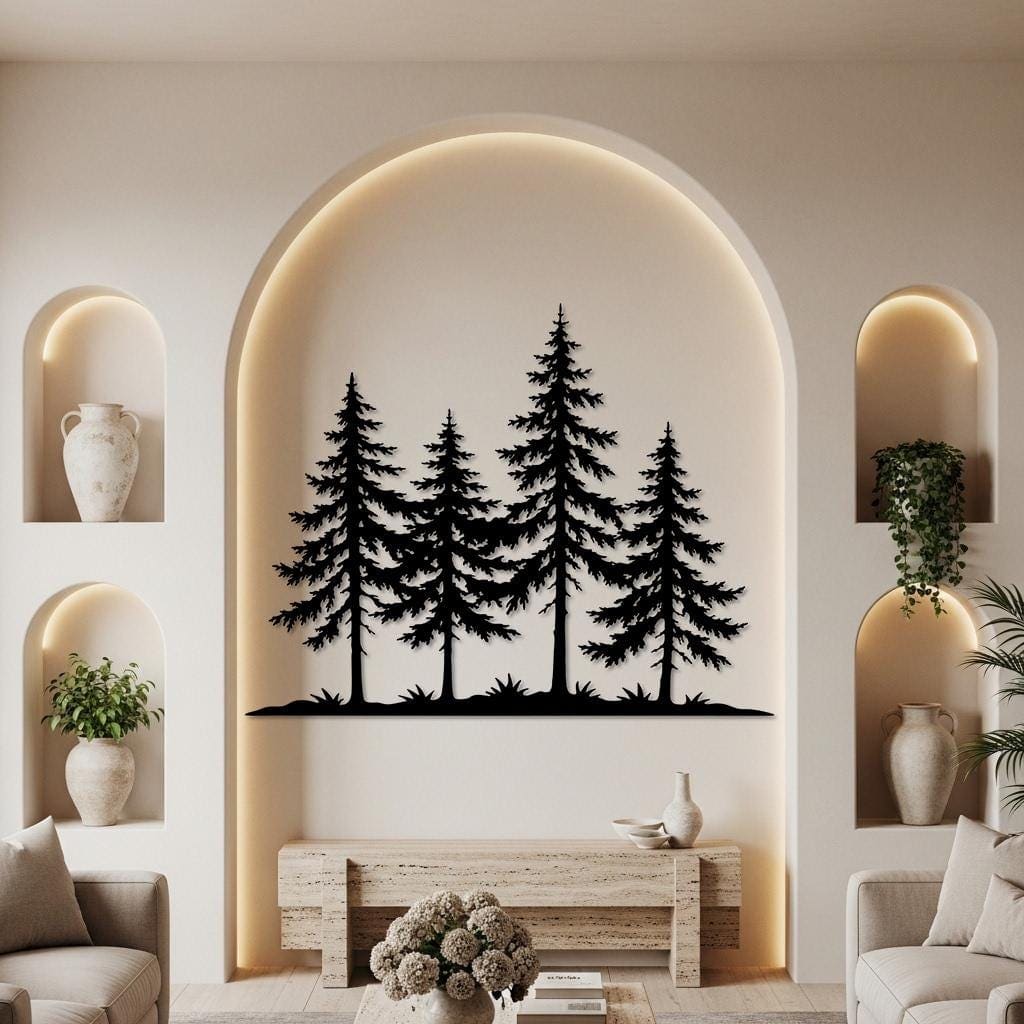 Art Mural Metalik – Pisha · Modeli 2 – punim artizanal çeliku nga AR-TI Atelier – foto 1