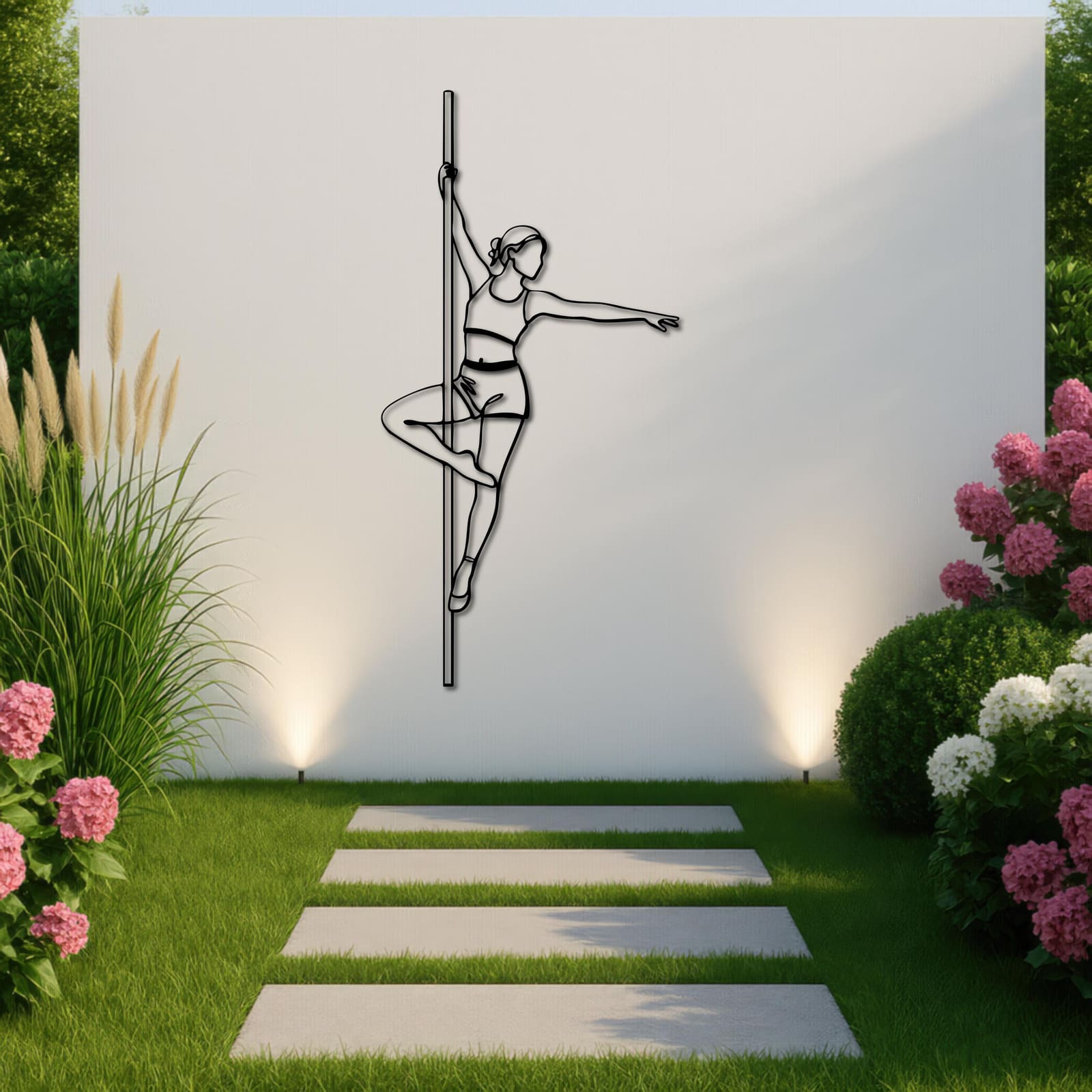 Art Mural Metalik – Pole Dance – punim artizanal çeliku nga AR-TI Atelier – foto 4