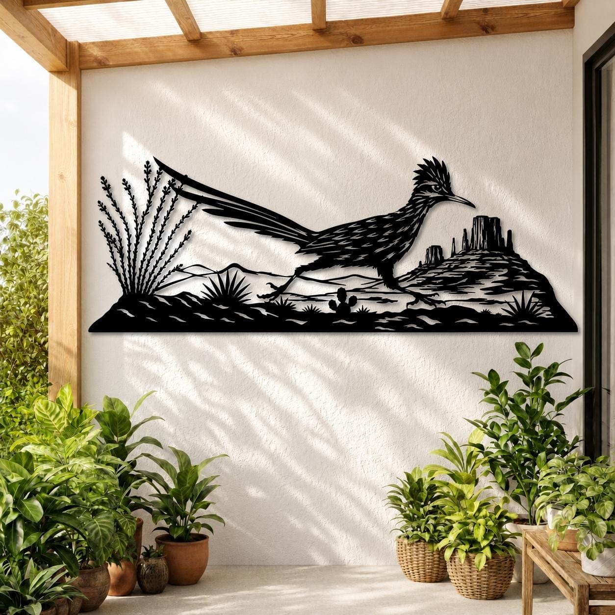 Art Mural Metalik – Roadrunner – punim artizanal çeliku nga AR-TI Atelier – foto 5