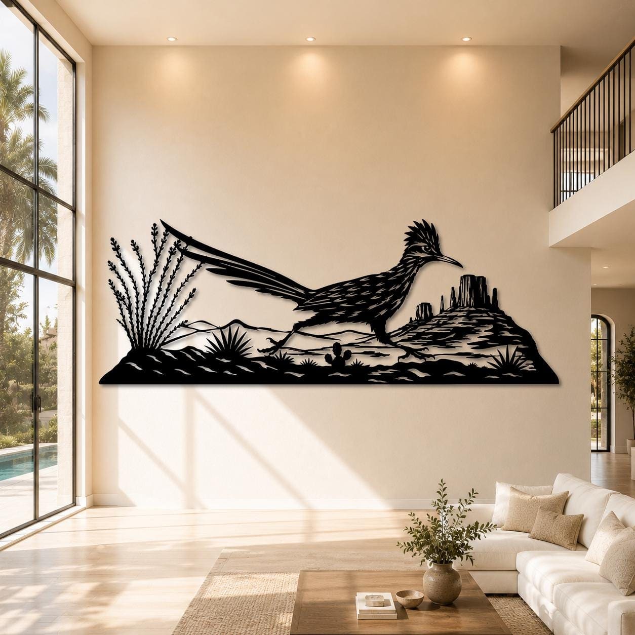 Art Mural Metalik – Roadrunner – punim artizanal çeliku nga AR-TI Atelier – foto 6