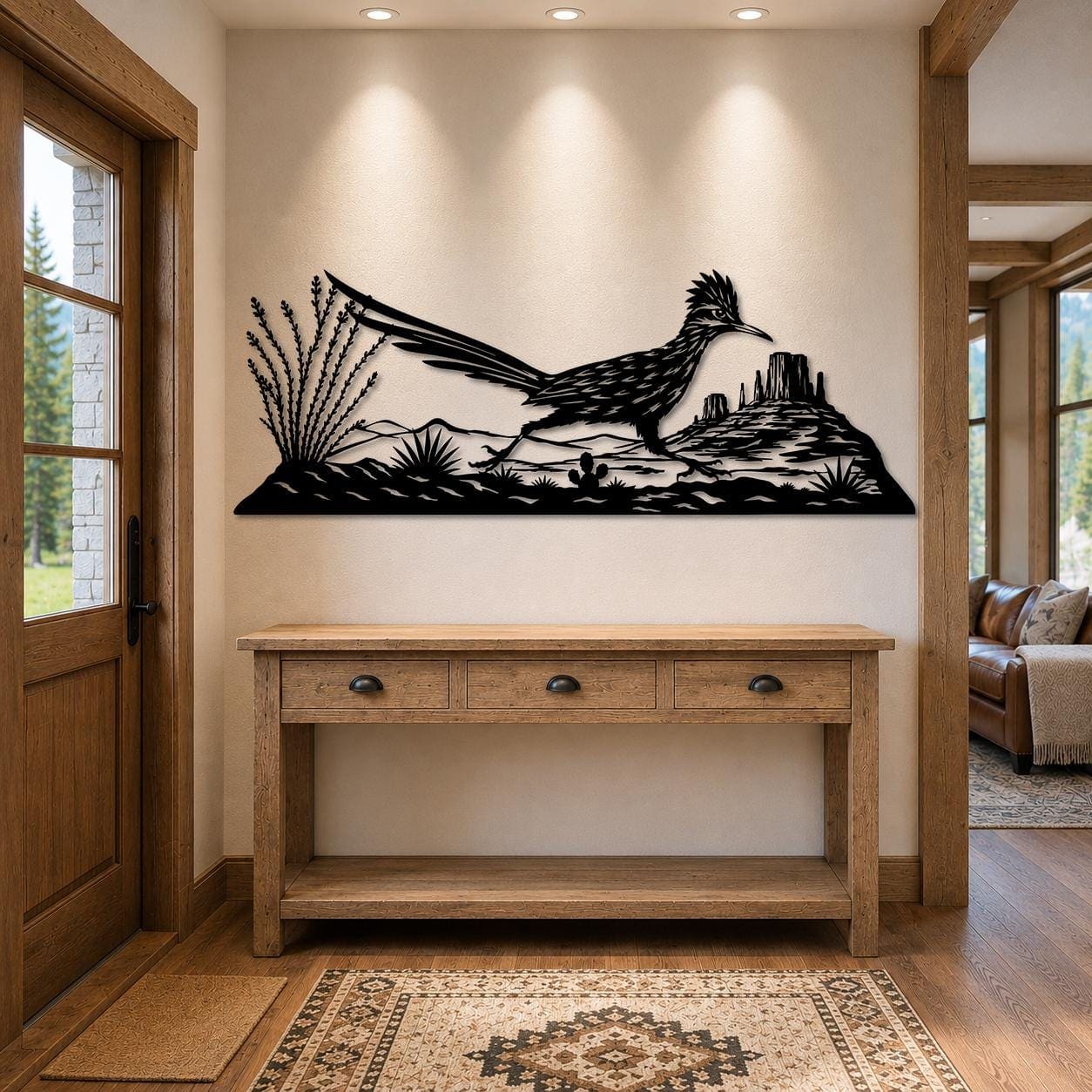Art Mural Metalik – Roadrunner – punim artizanal çeliku nga AR-TI Atelier – foto 10