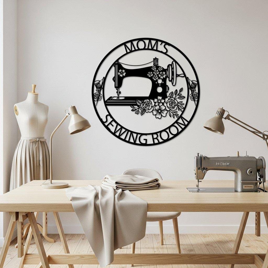 Art Mural Metalik – Sewing Machine Personalized – punim artizanal nga AR-TI Atelier
