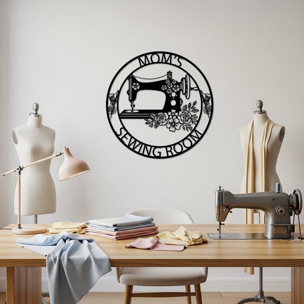 Art Mural Metalik – Sewing Machine Personalized – punim artizanal çeliku nga AR-TI Atelier – foto 2