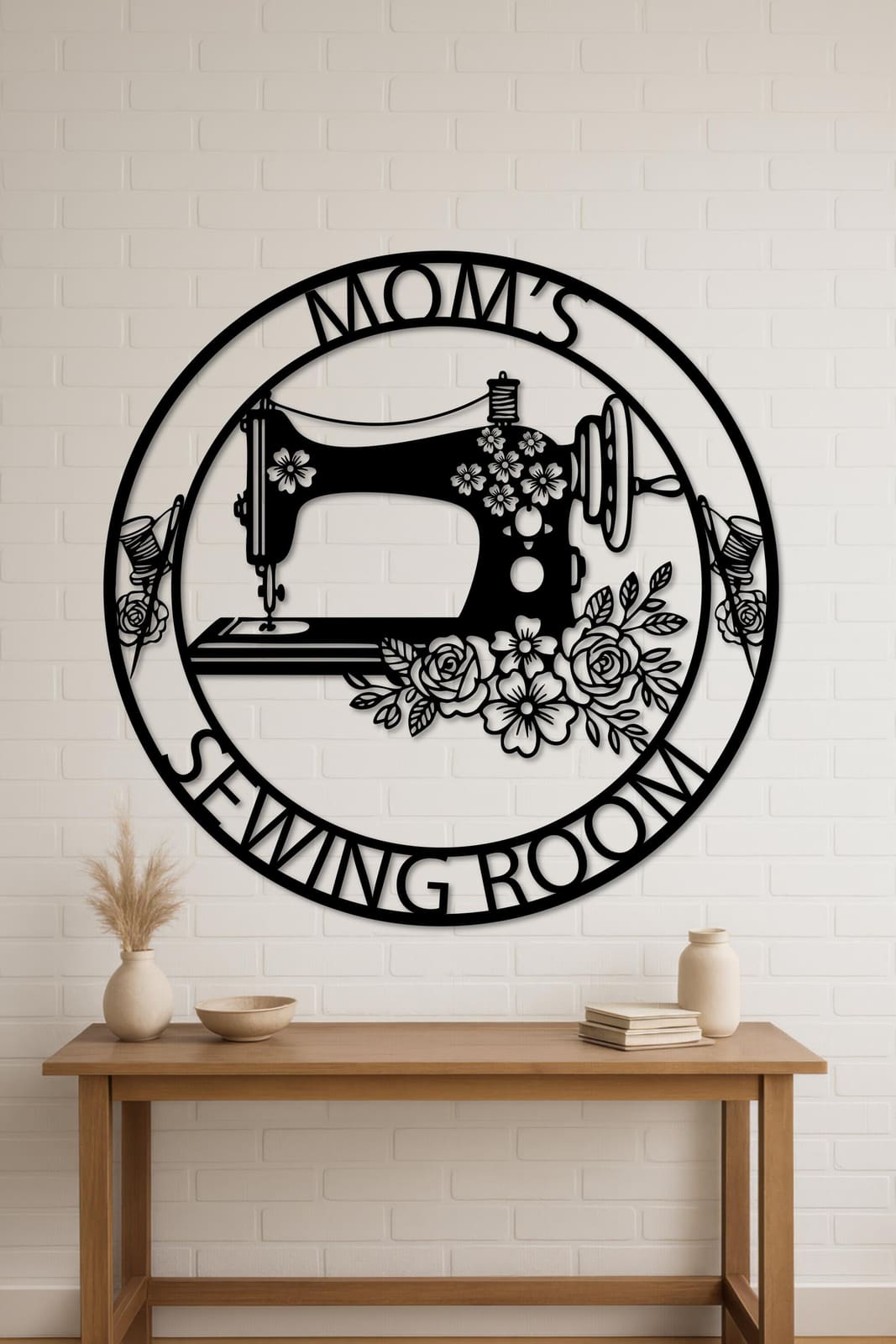 Art Mural Metalik – Sewing Machine Personalized – punim artizanal çeliku nga AR-TI Atelier – foto 5
