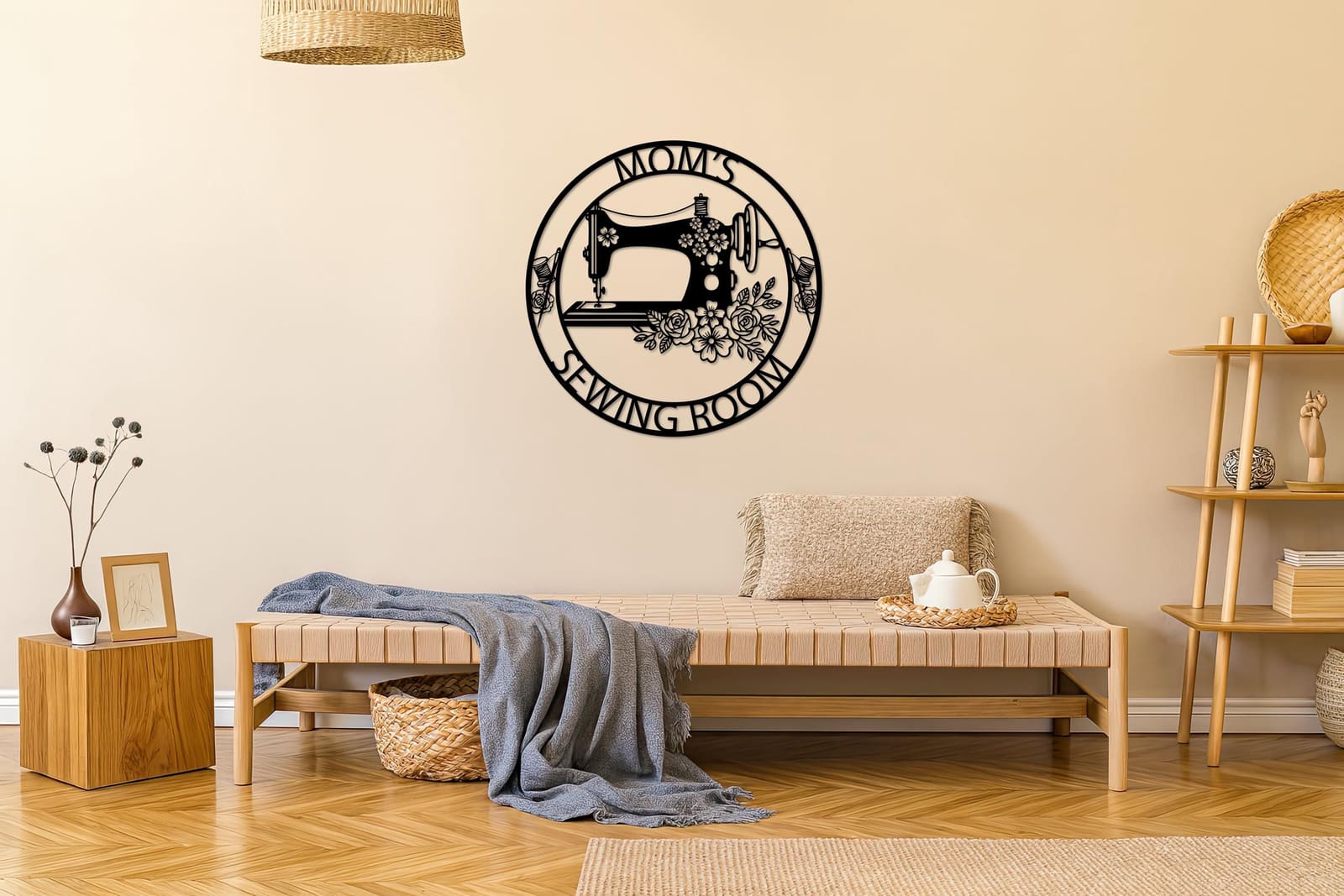 Art Mural Metalik – Sewing Machine Personalized – punim artizanal çeliku nga AR-TI Atelier – foto 7