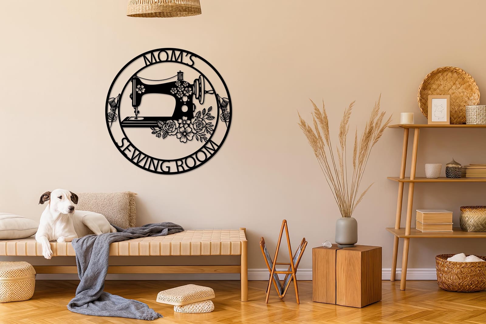 Art Mural Metalik – Sewing Machine Personalized – punim artizanal çeliku nga AR-TI Atelier – foto 9