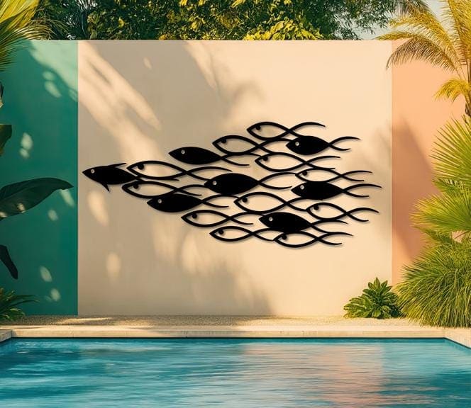 Art Mural Metalik – Tufa e Peshqve · Modeli 2 – punim artizanal çeliku nga AR-TI Atelier – foto 10