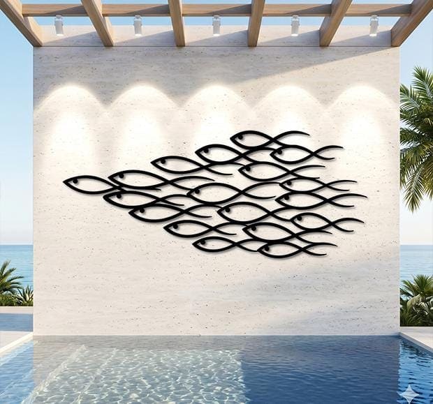Art Mural Metalik – Tufa e Peshqve – punim artizanal çeliku nga AR-TI Atelier – foto 9