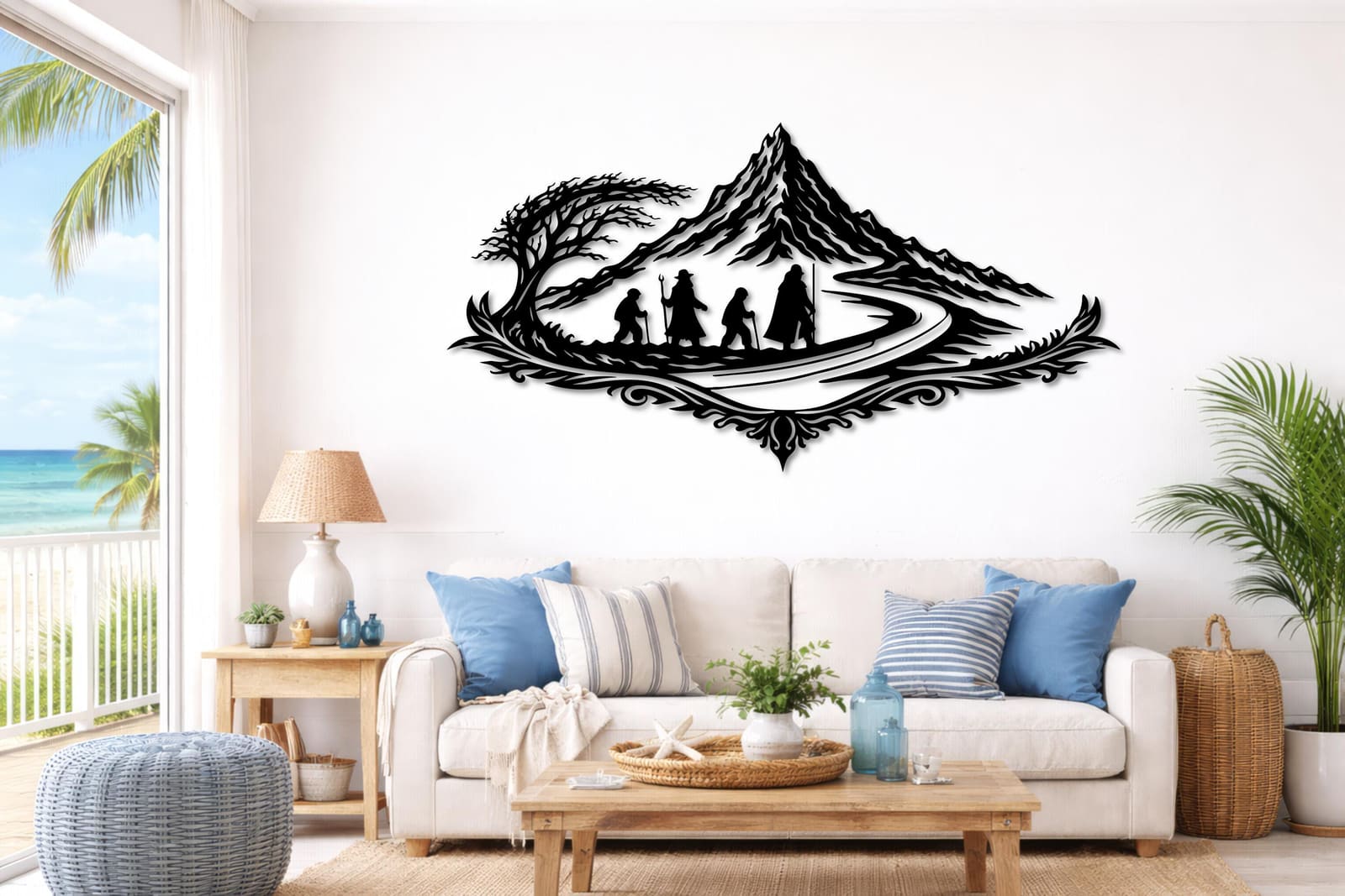 Art Mural Metalik – Udhëtimi Epik – punim artizanal nga AR-TI Atelier