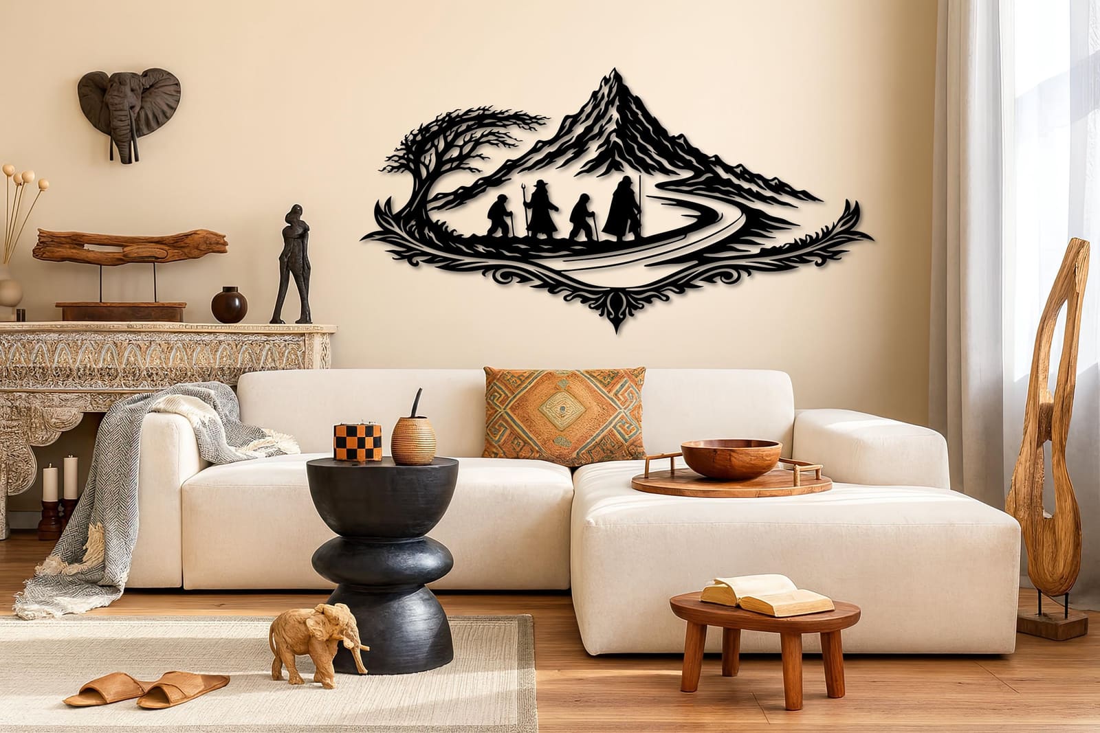 Art Mural Metalik – Udhëtimi Epik – punim artizanal çeliku nga AR-TI Atelier – foto 2