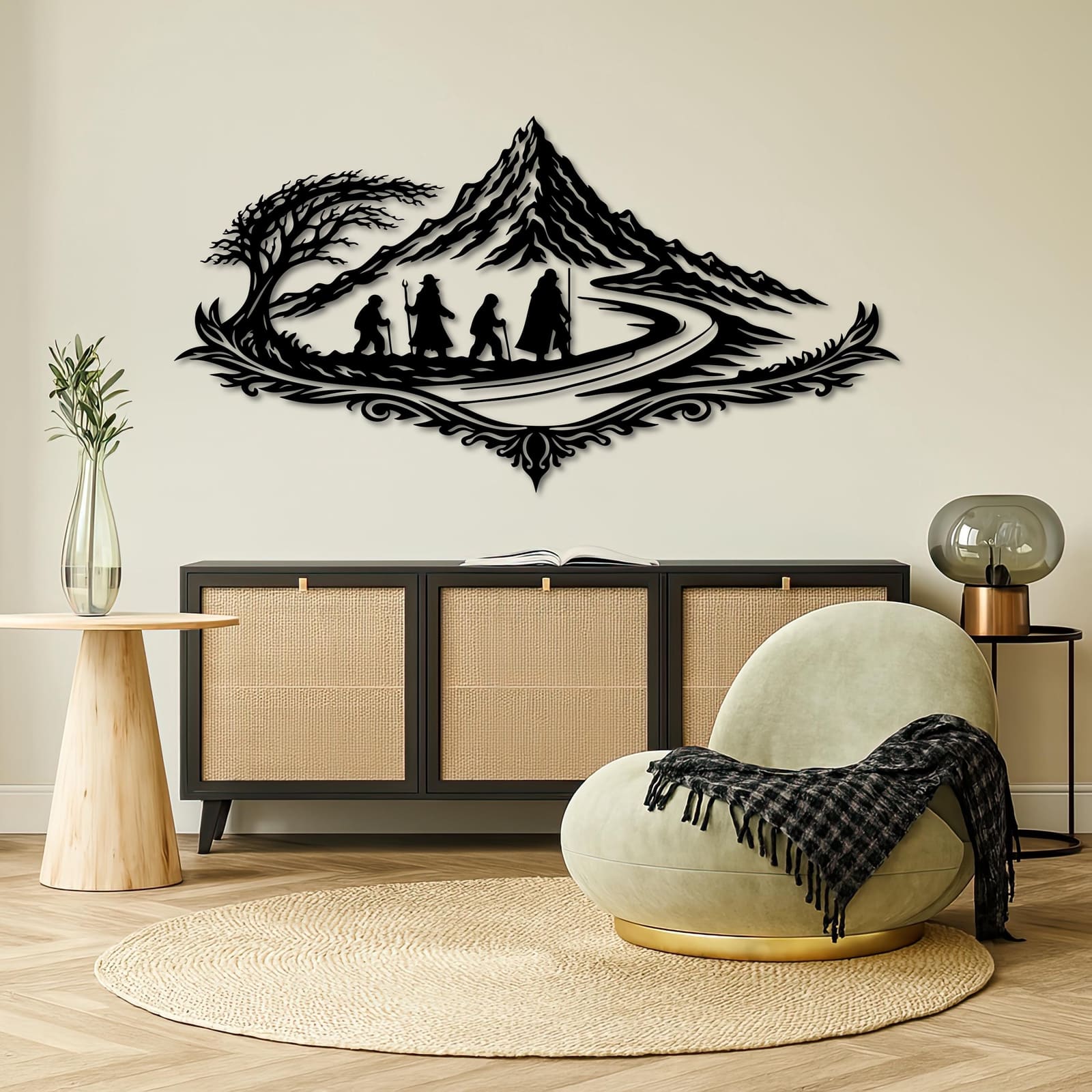 Art Mural Metalik – Udhëtimi Epik – punim artizanal çeliku nga AR-TI Atelier – foto 5