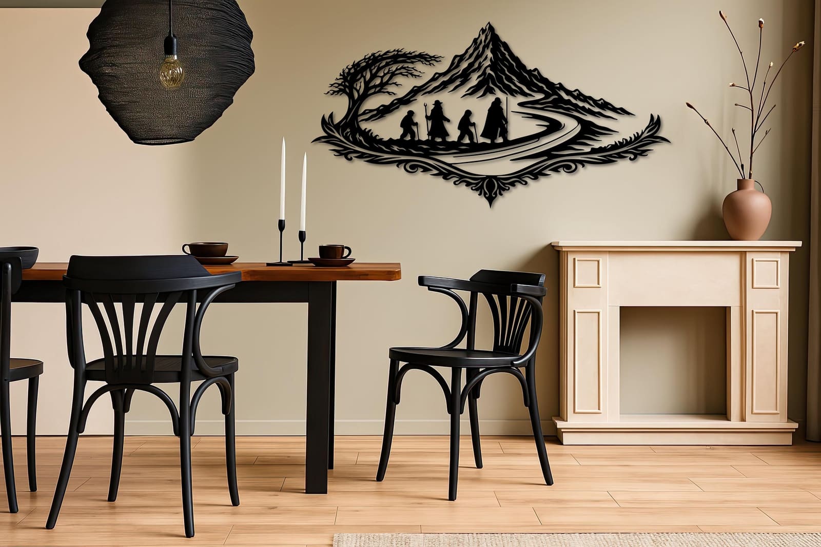 Art Mural Metalik – Udhëtimi Epik – punim artizanal çeliku nga AR-TI Atelier – foto 6