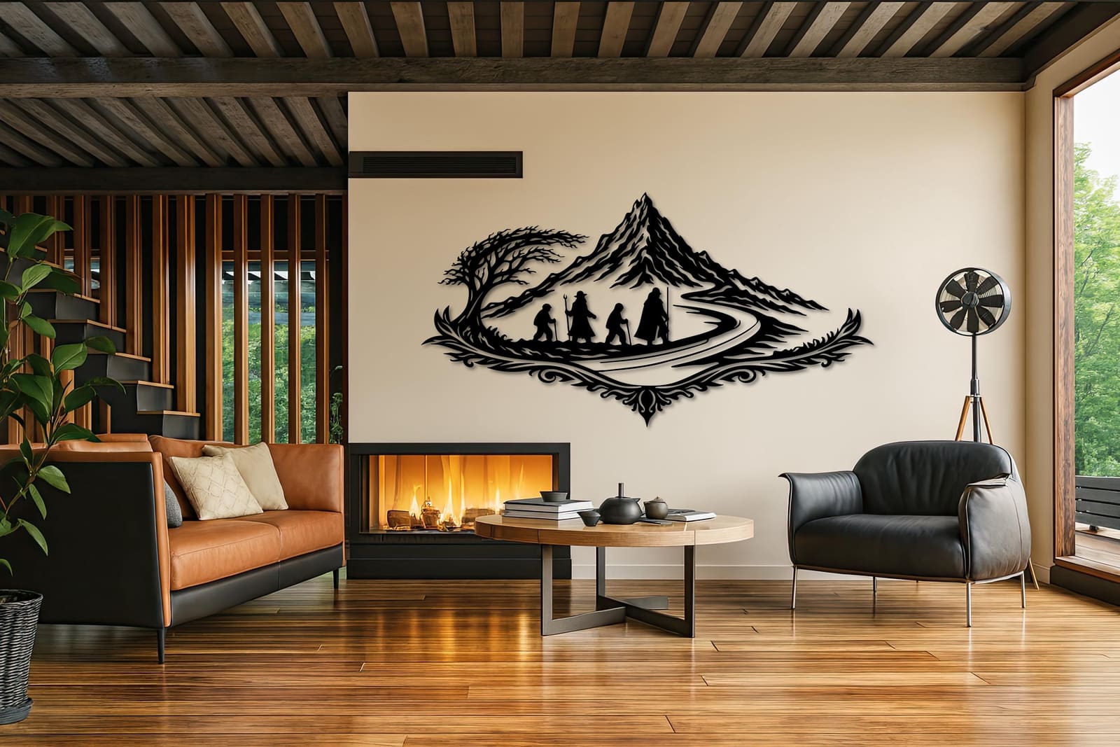 Art Mural Metalik – Udhëtimi Epik – punim artizanal çeliku nga AR-TI Atelier – foto 7