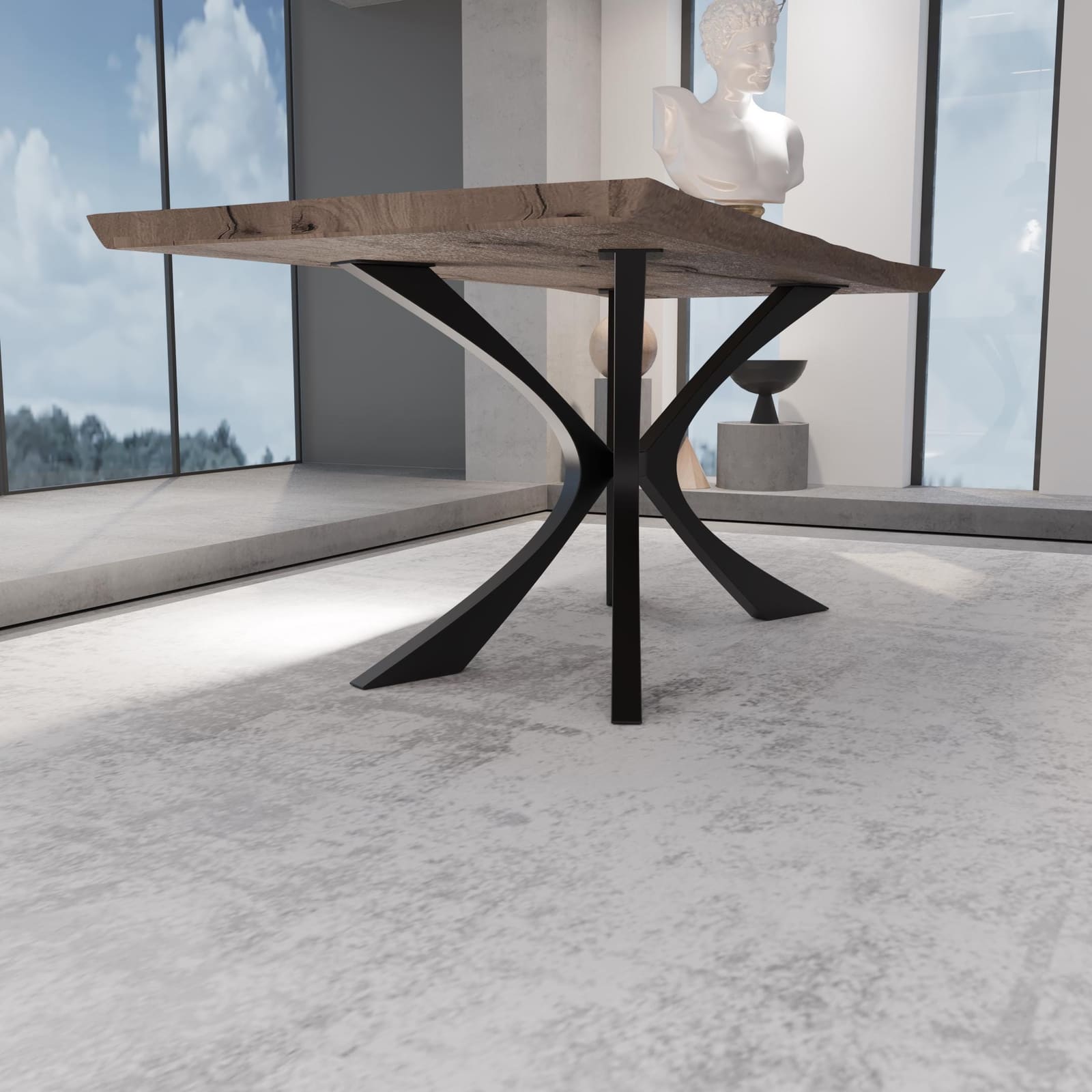 Bazë Counter Spider, 89 cm – punim artizanal çeliku nga AR-TI Atelier – foto 3