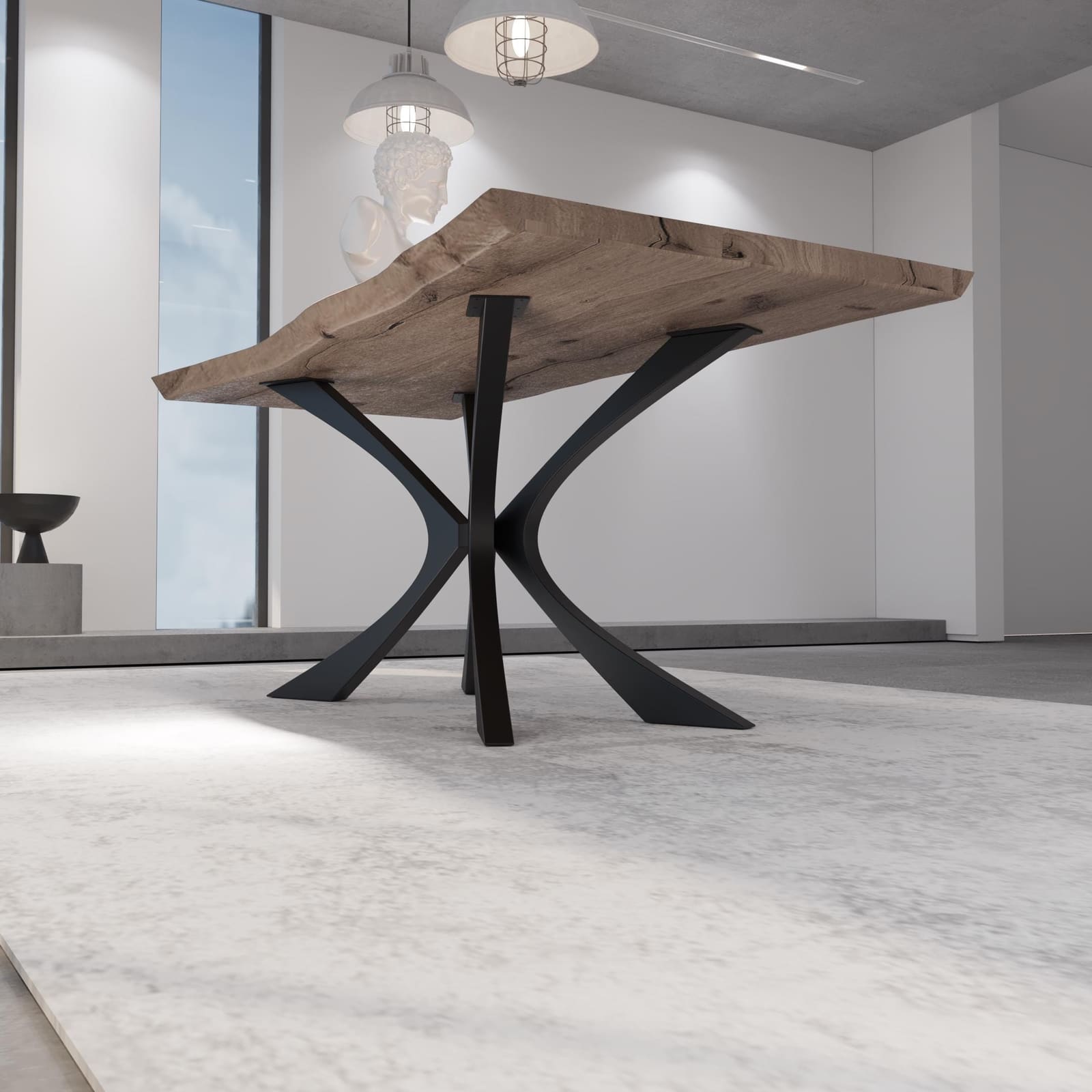 Bazë Counter Spider, 89 cm – punim artizanal çeliku nga AR-TI Atelier – foto 4