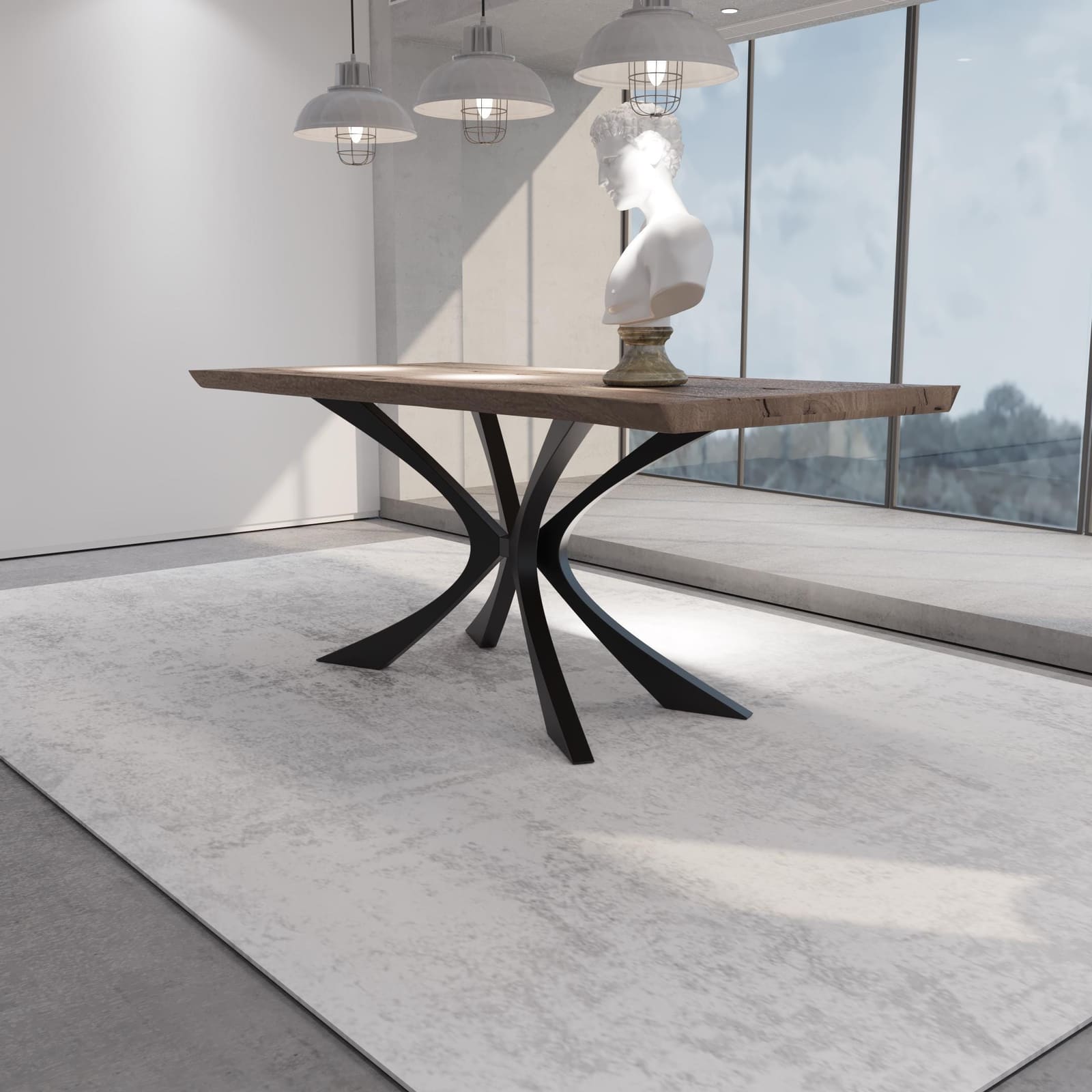 Bazë Counter Spider, 89 cm – punim artizanal çeliku nga AR-TI Atelier – foto 5