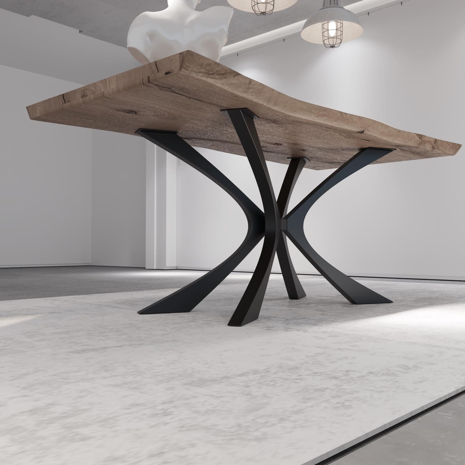 Bazë Counter Spider, 89 cm – punim artizanal çeliku nga AR-TI Atelier – foto 6